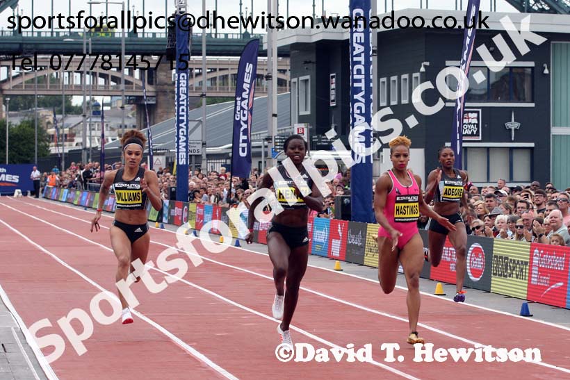 Womens 150 metres, The Great North CityGames. Photos: David T. Hewitson/Sports for All Pics